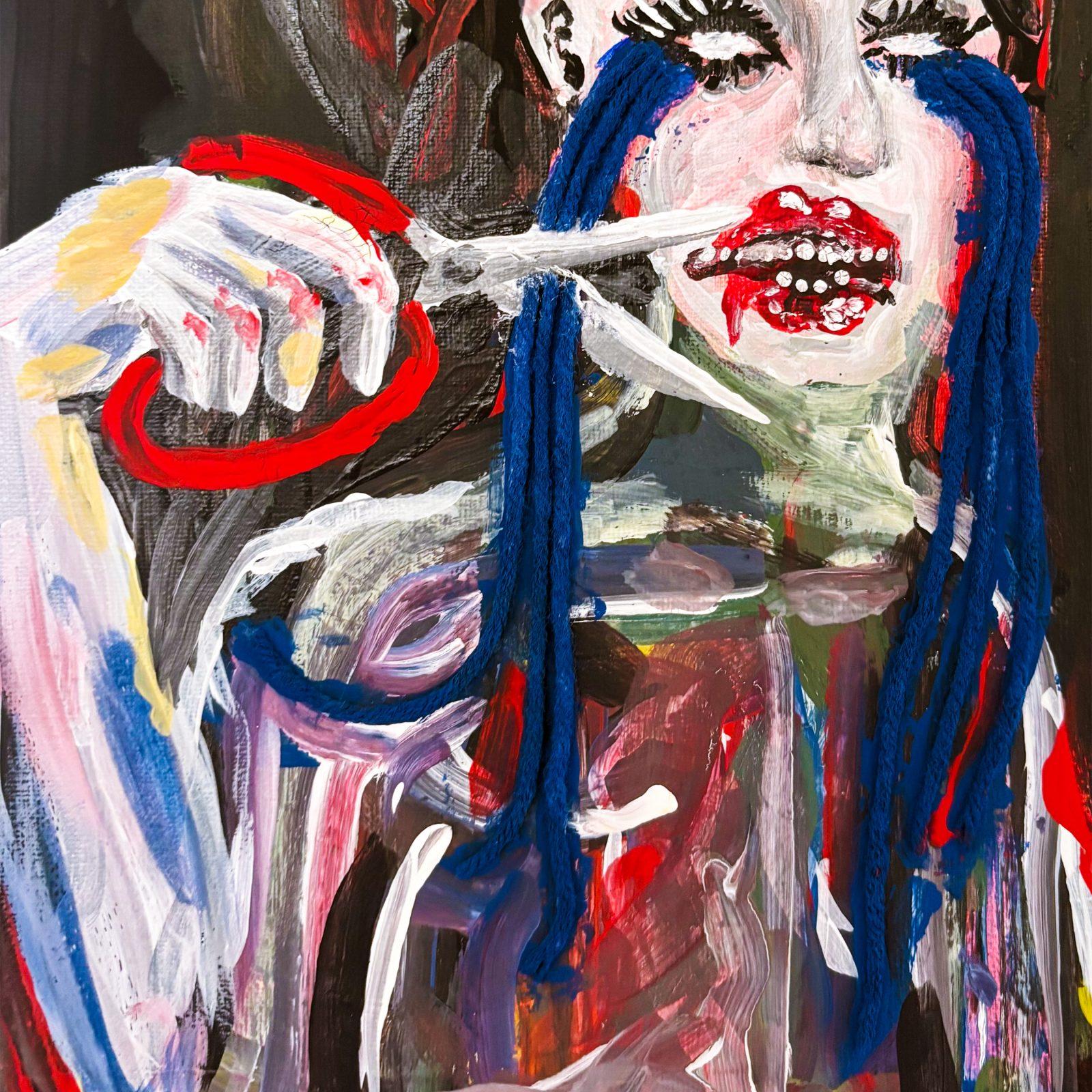 Destroy Boys - FOIE GRAS Destroy Boys, FOIE GRAS, pochette de l'album (peinture d'Angelica Asadi)